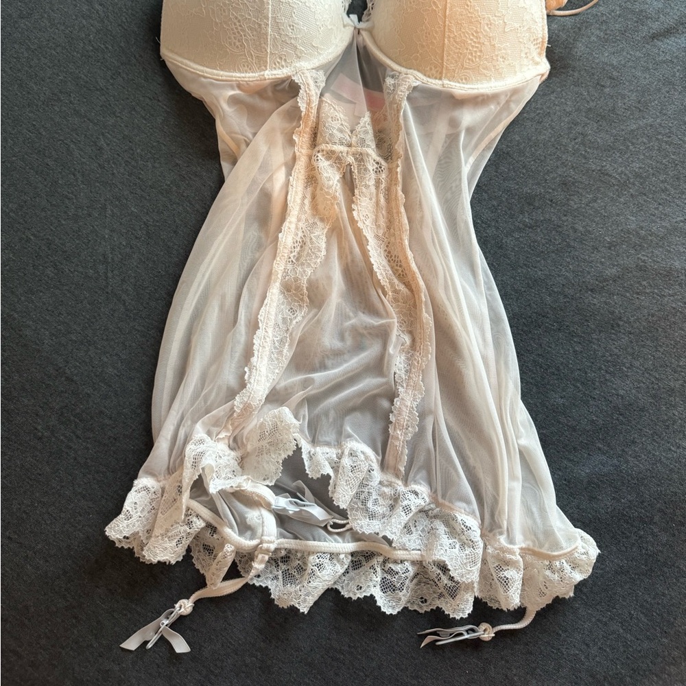 White corset top